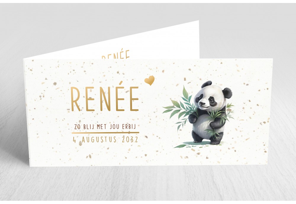 Kleine panda met blaadjes vast Kleine panda met blaadjes vast